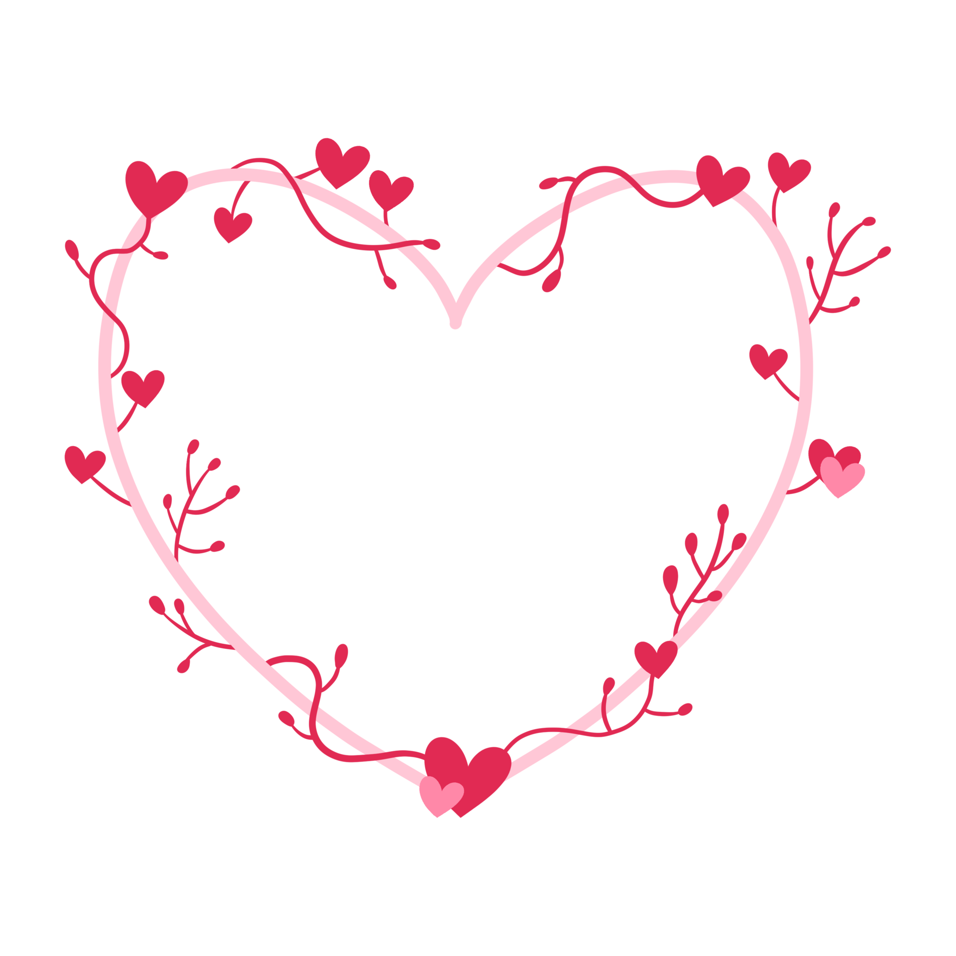 Pink Heart Frame 14968188 PNG