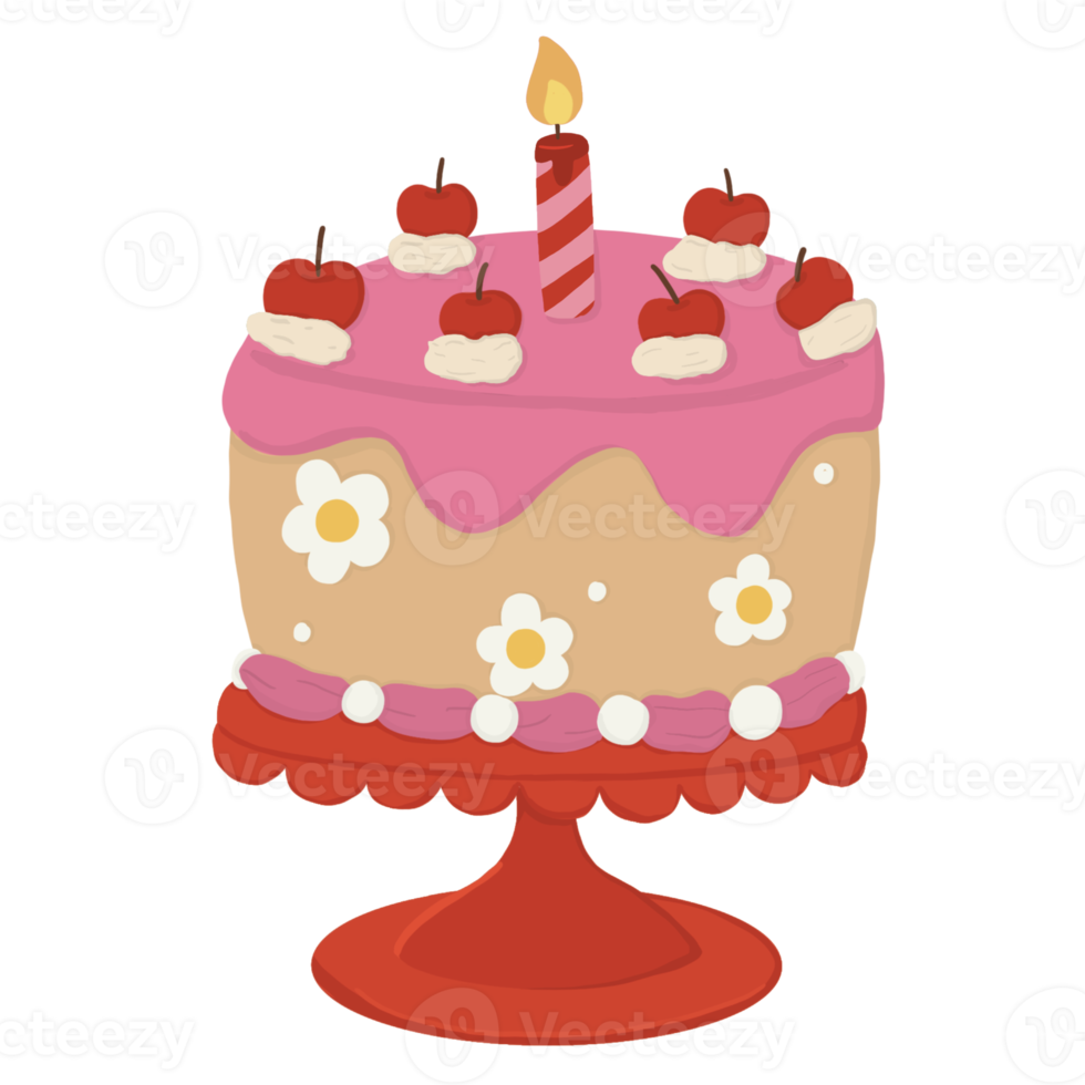 Pink Birthday Cake png