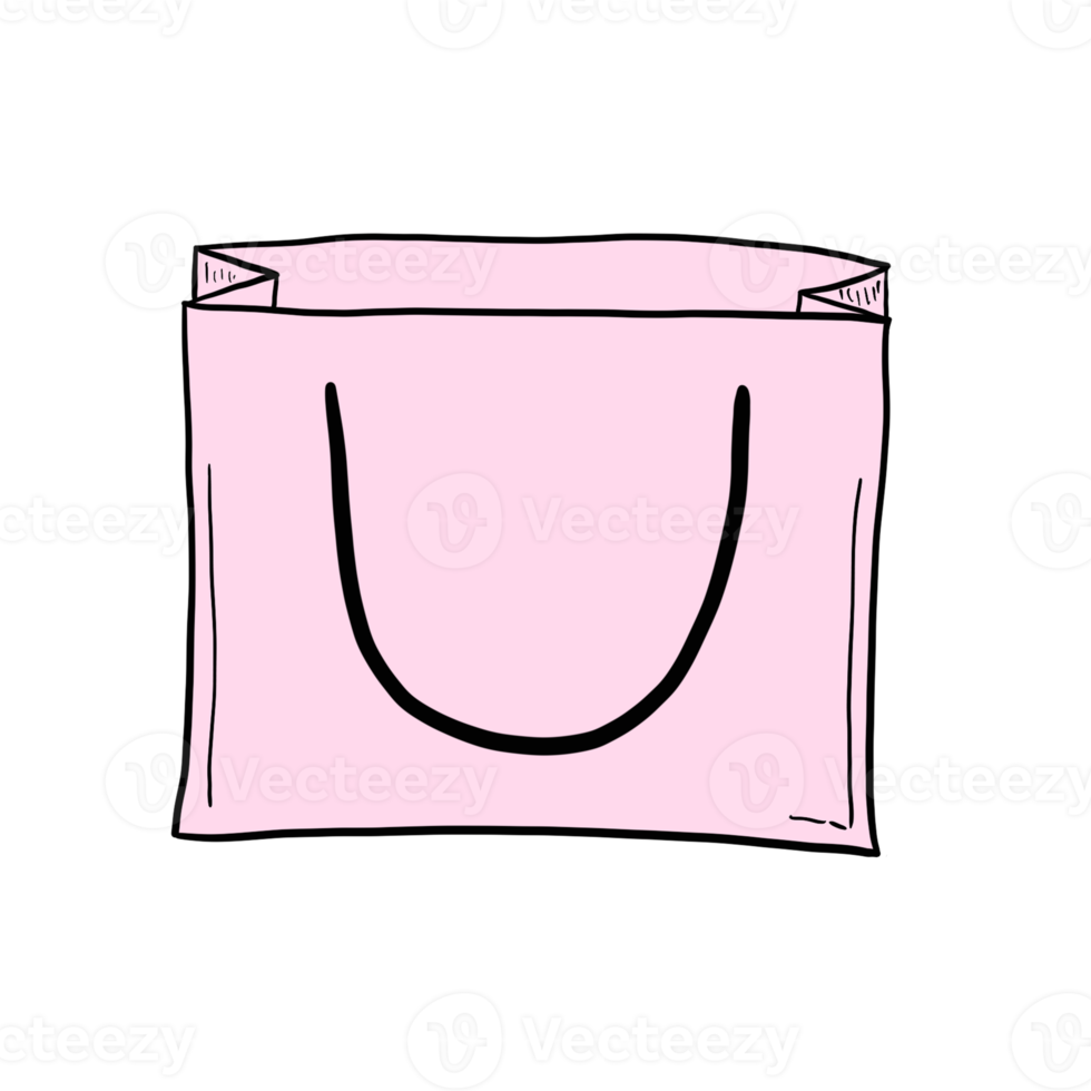 sacola de compras rosa png