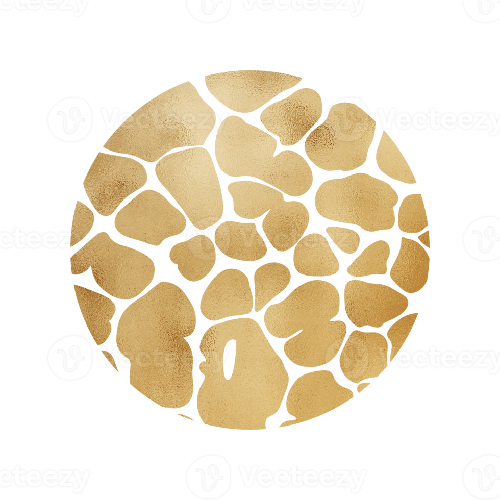 Gold Metallic Giraffe Pattern png