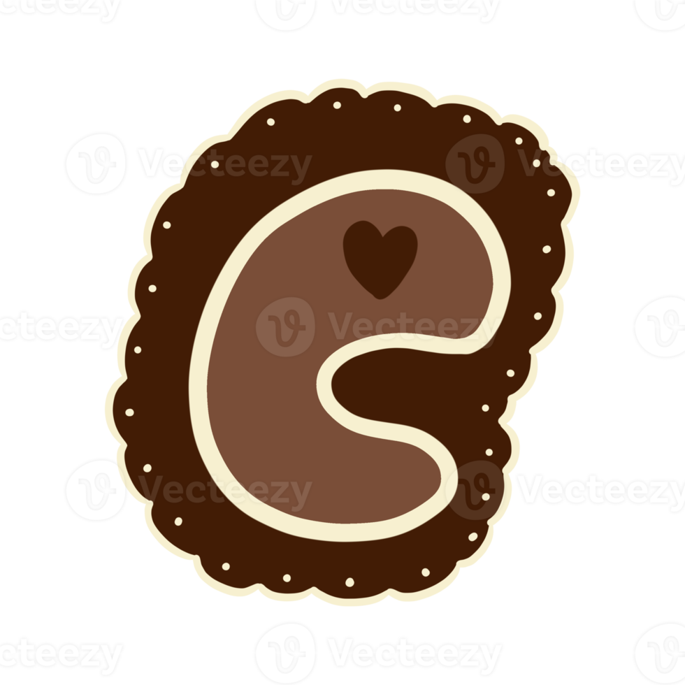 Chocolate Letter e png