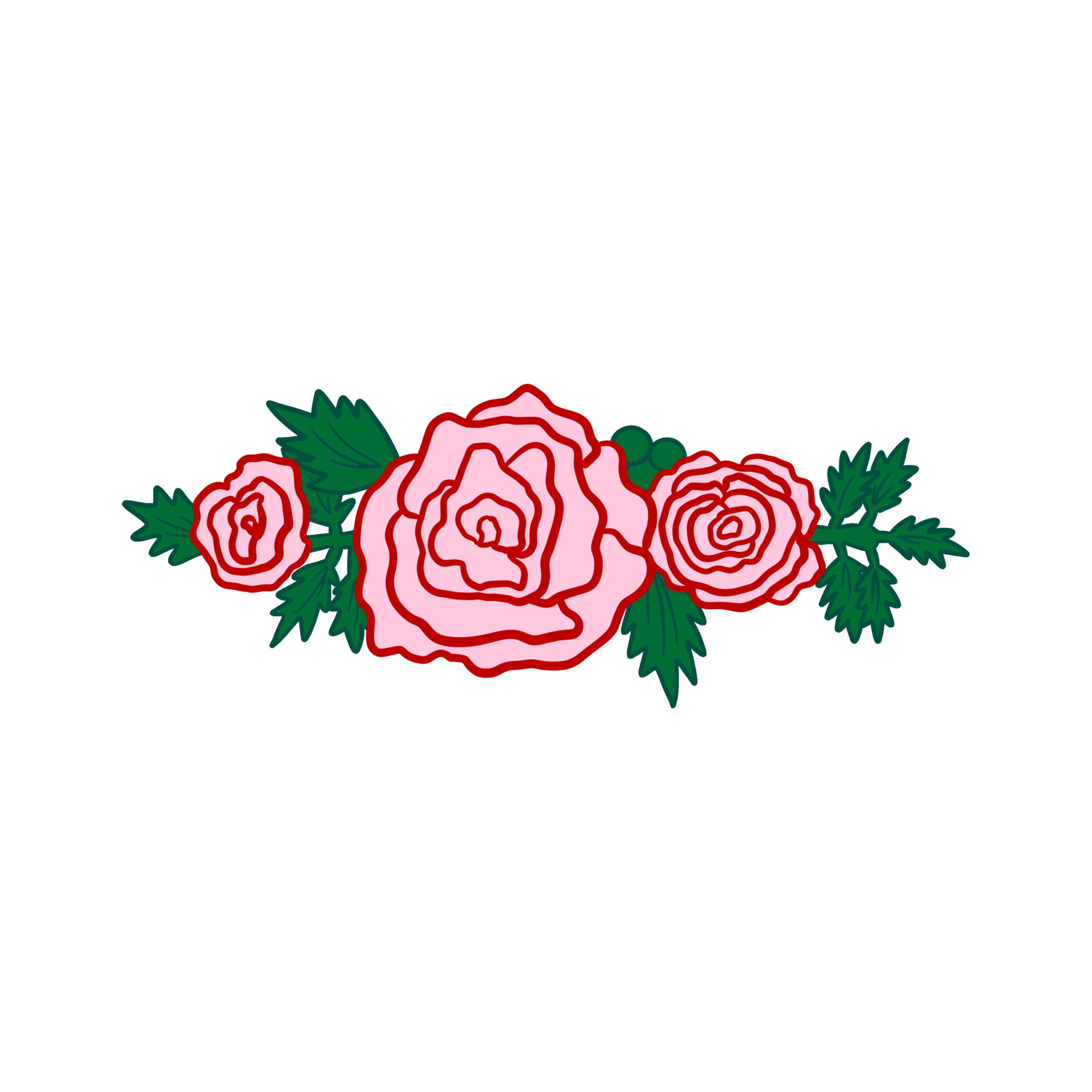 Pink Rose Decoration 14968357 PNG