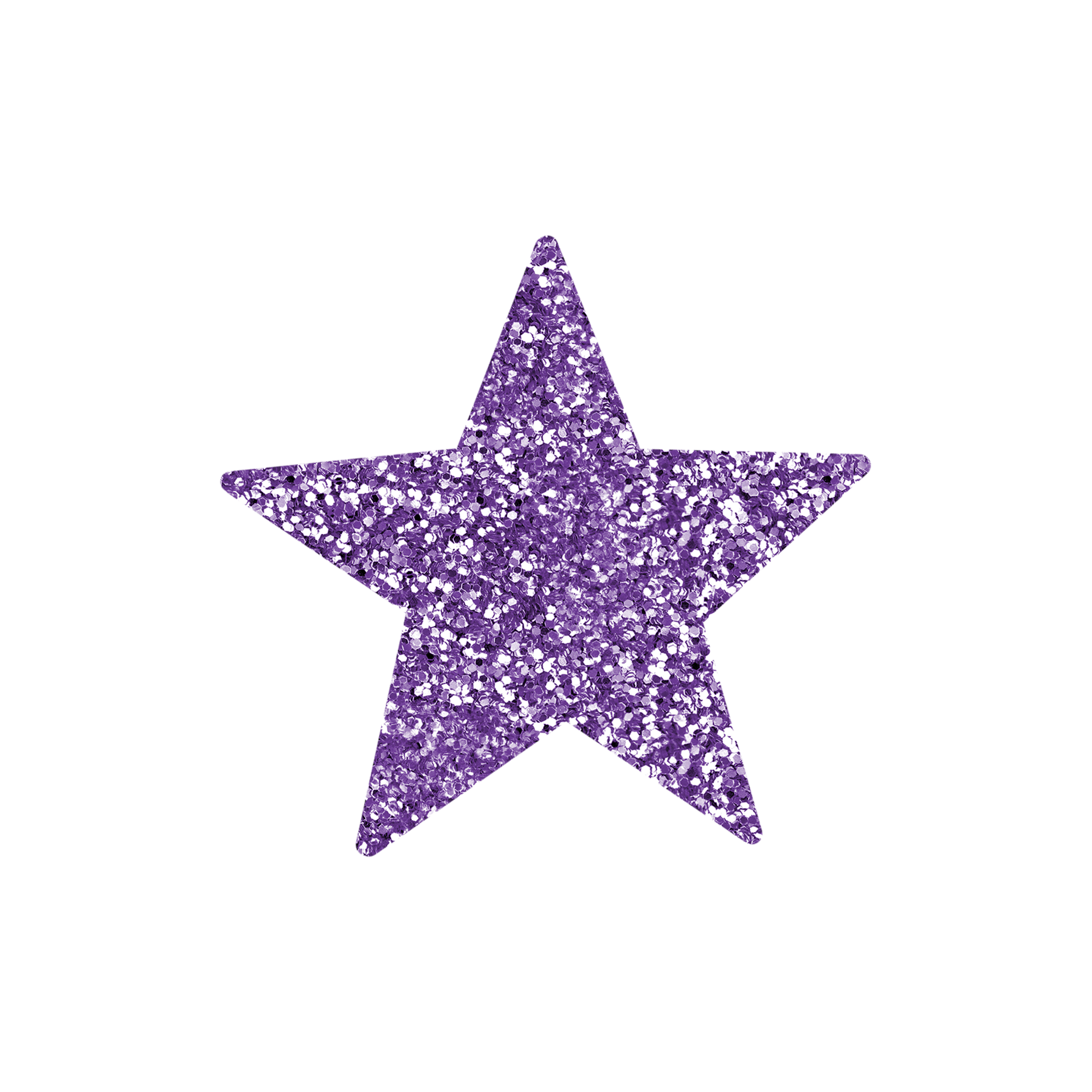 Purple Glitter Star 14968376 PNG