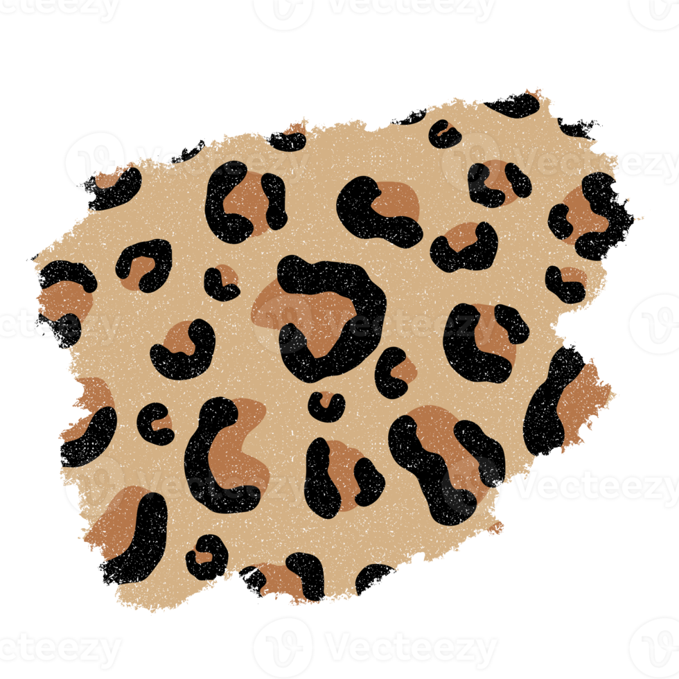 fundo com estampa de leopardo png