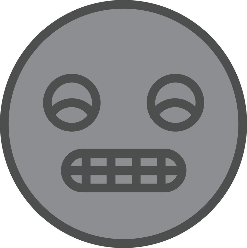 Grimace Vector Icon Design