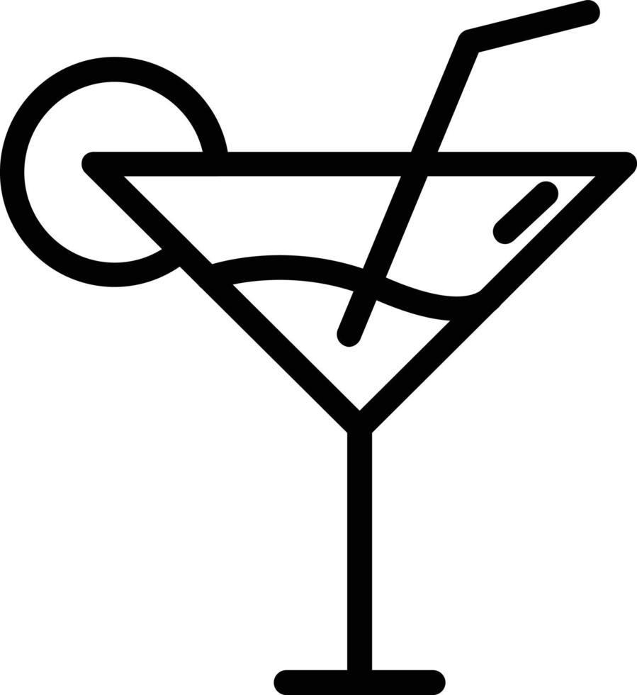 Cocktail Vector Icon Design