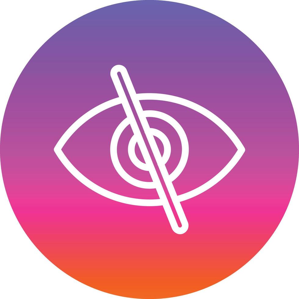 Eye Slash Vector Icon Design
