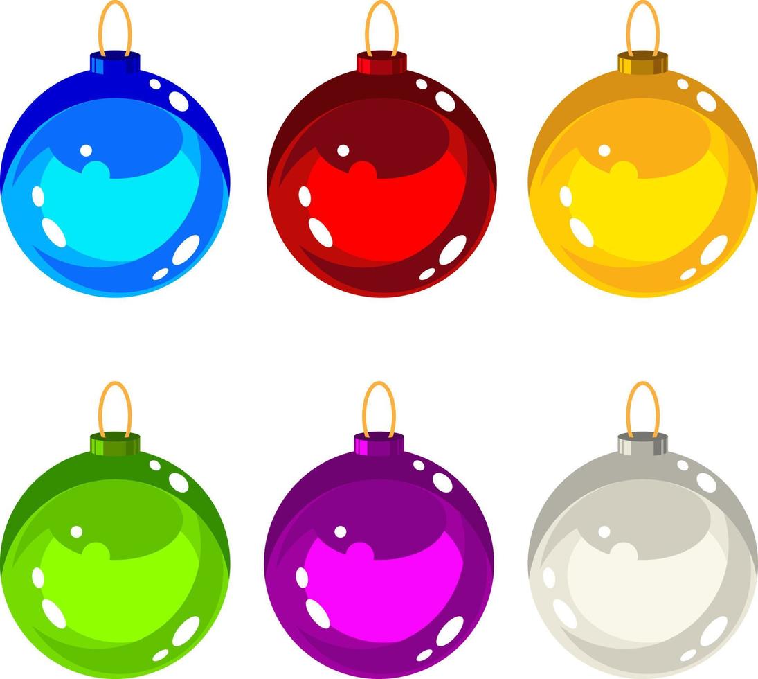 christmas ball ornament vector set festive snow holiday season