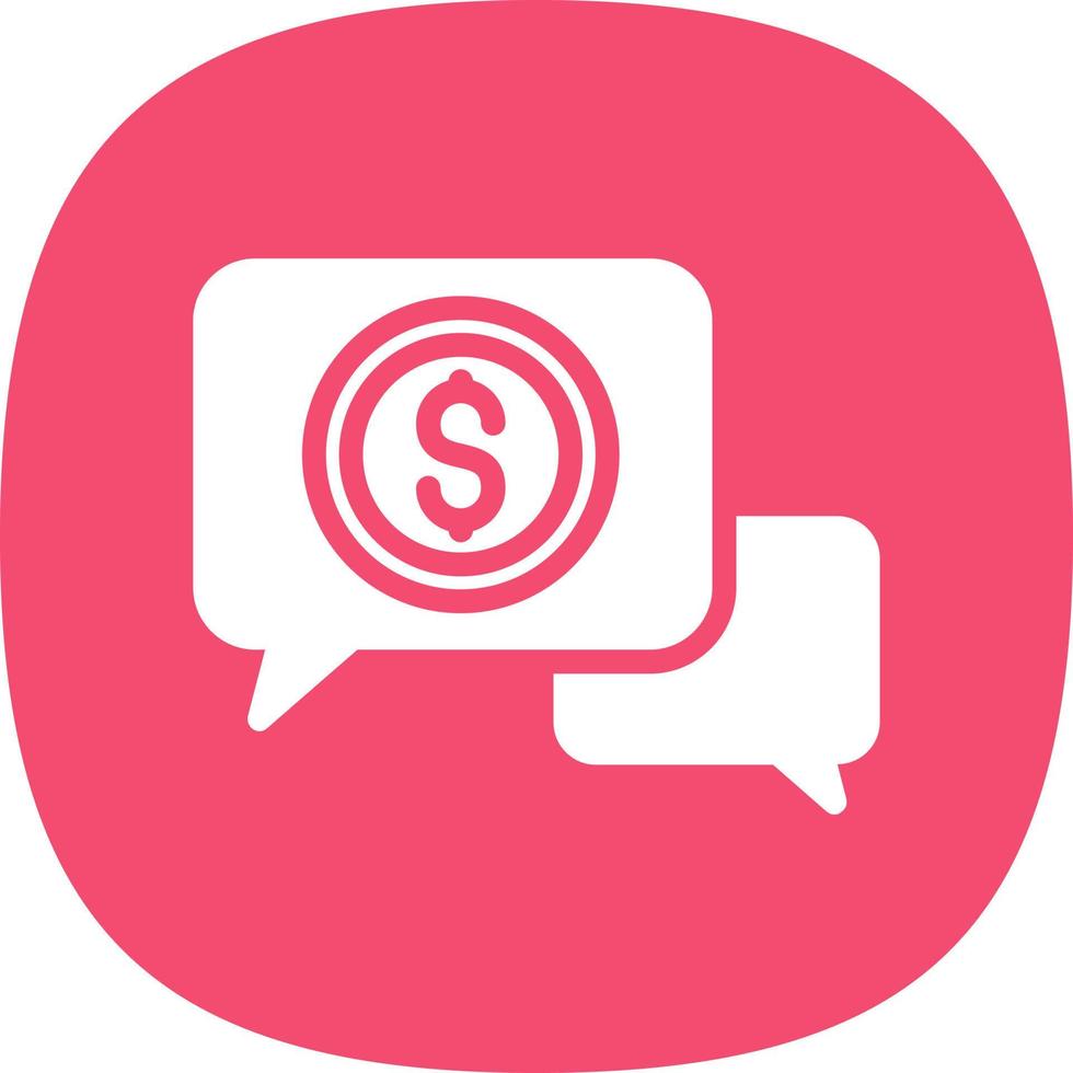 Comments Dollar Vector Icon Design