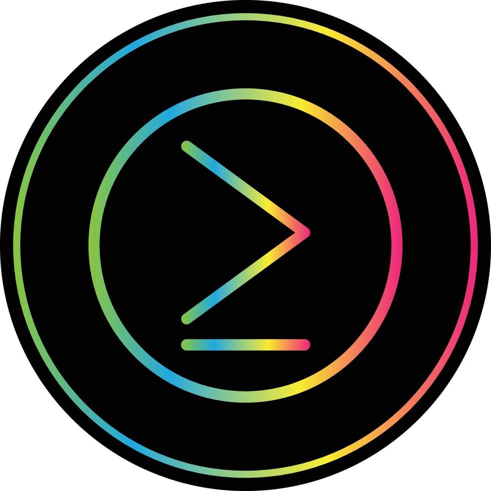 Greater Than Vector Icon Design