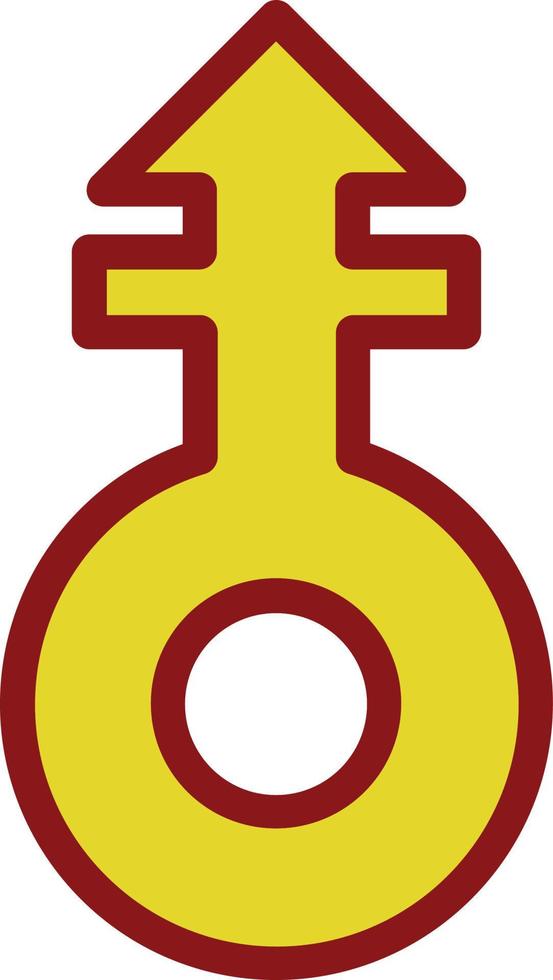 Mars Stroke V Vector Icon Design