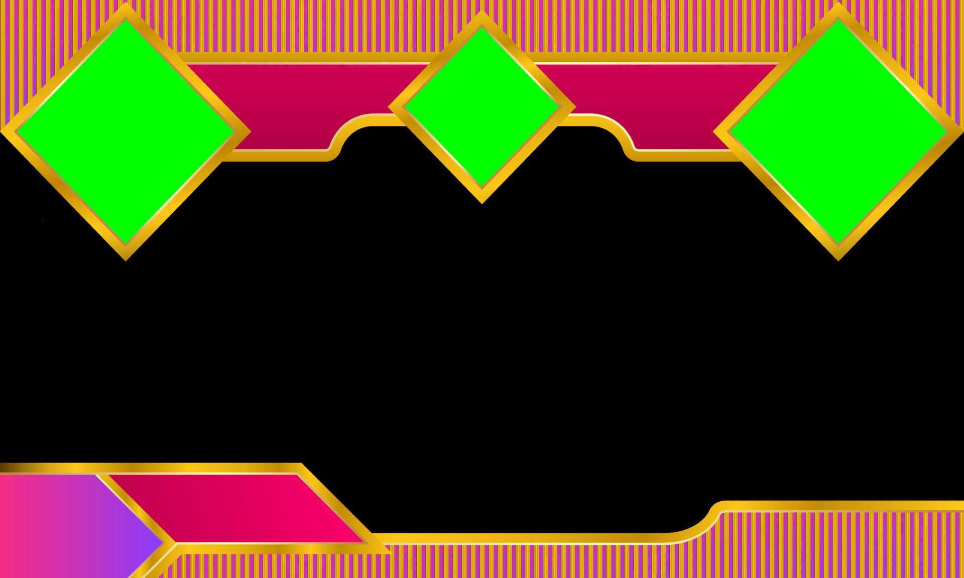 Abstract with green screen Chroma Key for transparency background