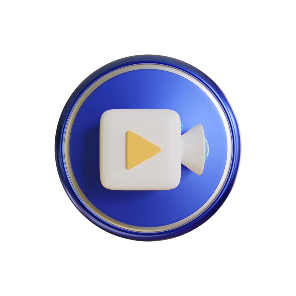 3d video camera icon for your websites png