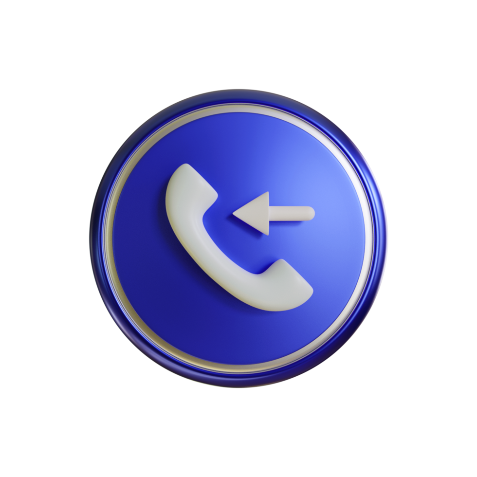 3d call in icon for your websites png