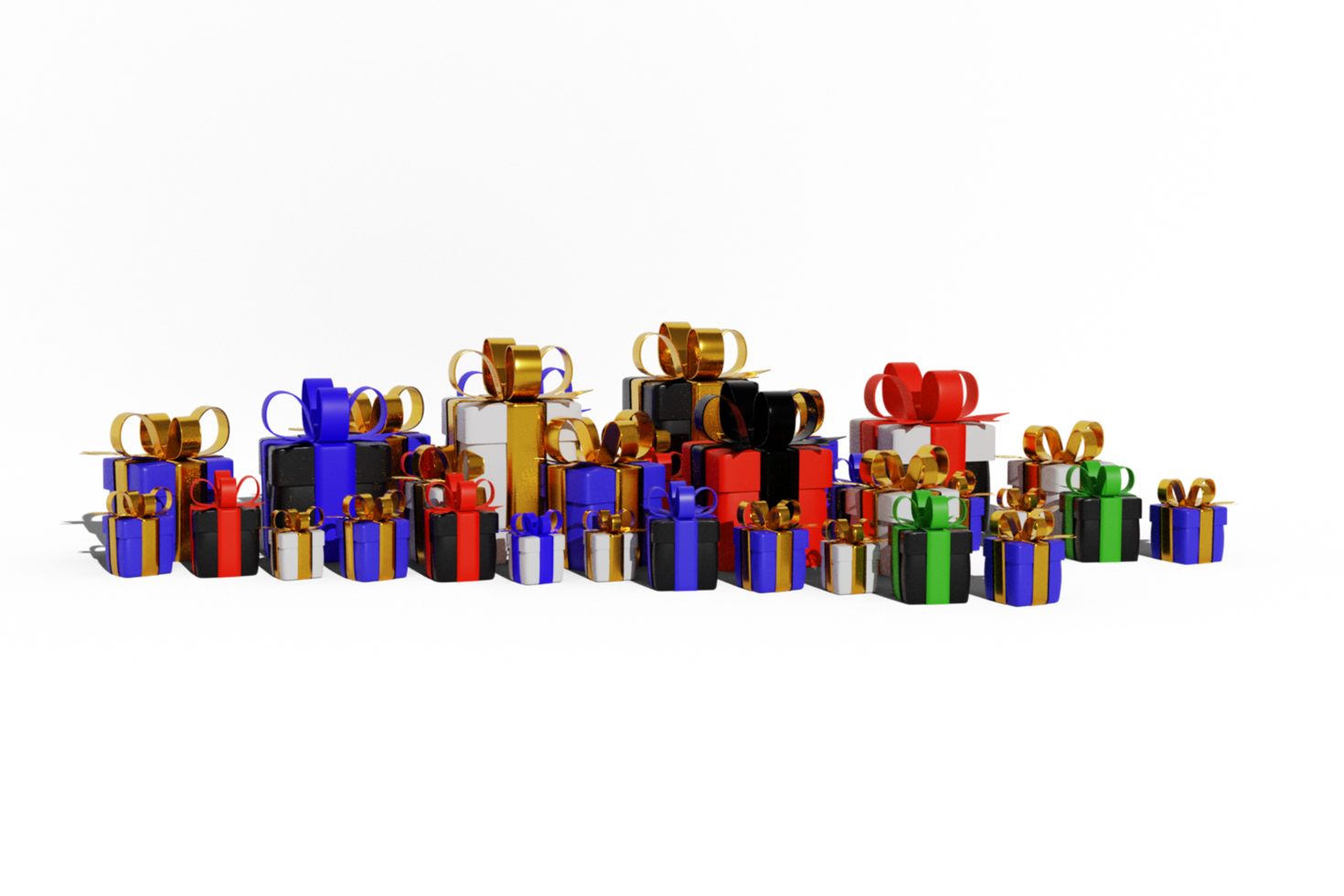 coffret cadeau 3d pour joyeux noel png