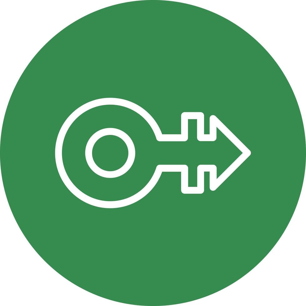 Mars Stroke H Vector Icon Design