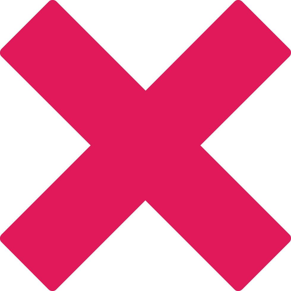 Cross Vector Icon Design