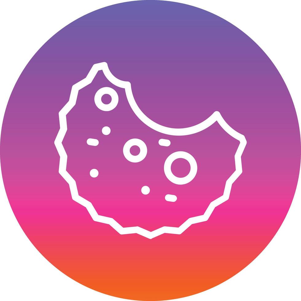 Cookie Bite Vector Icon Design