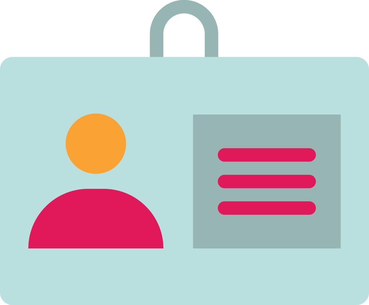 Id Badge Vector Icon Design