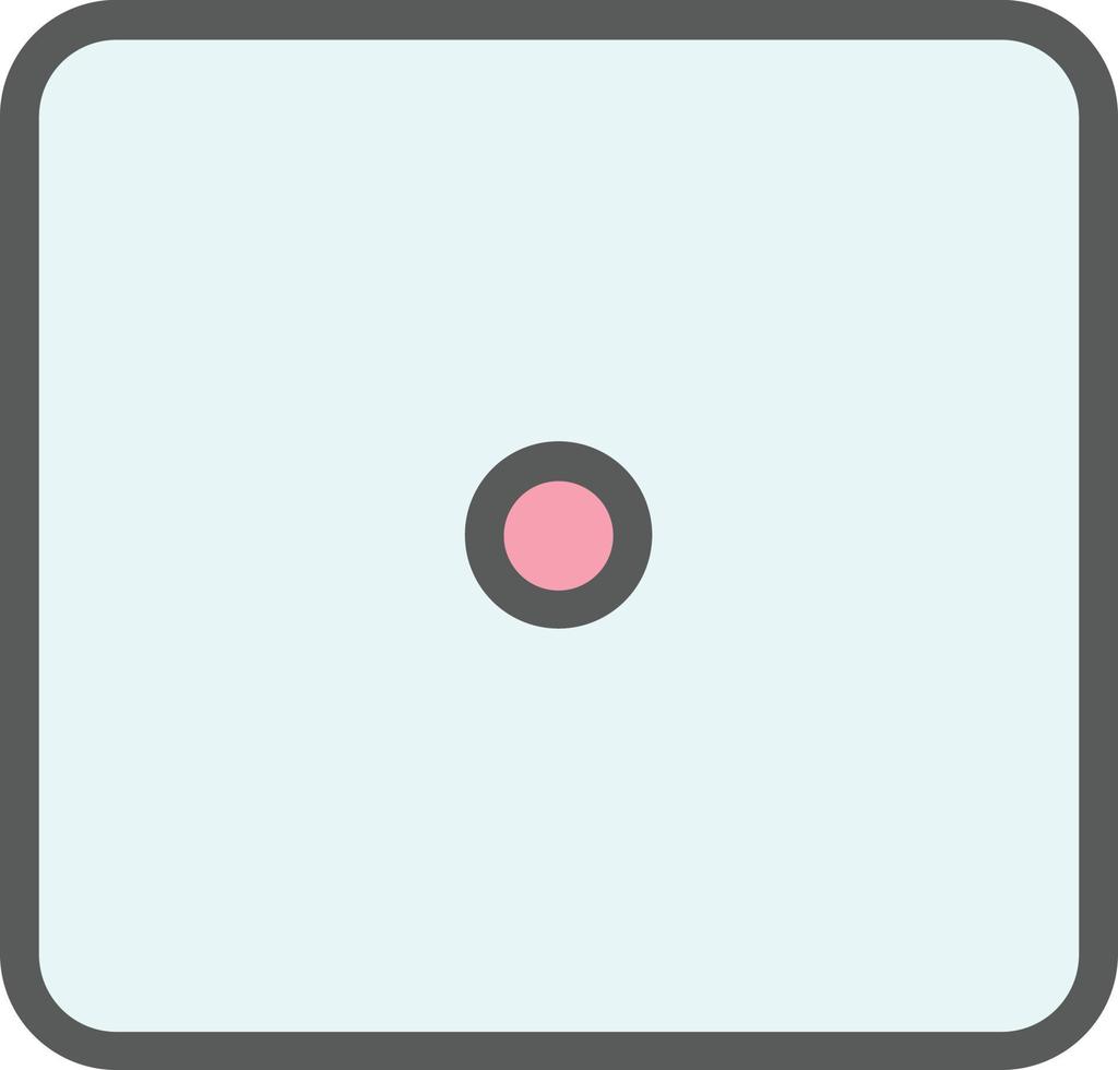 Dice One Vector Icon Design