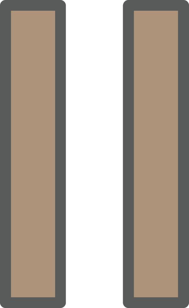 Pause Vector Icon Design