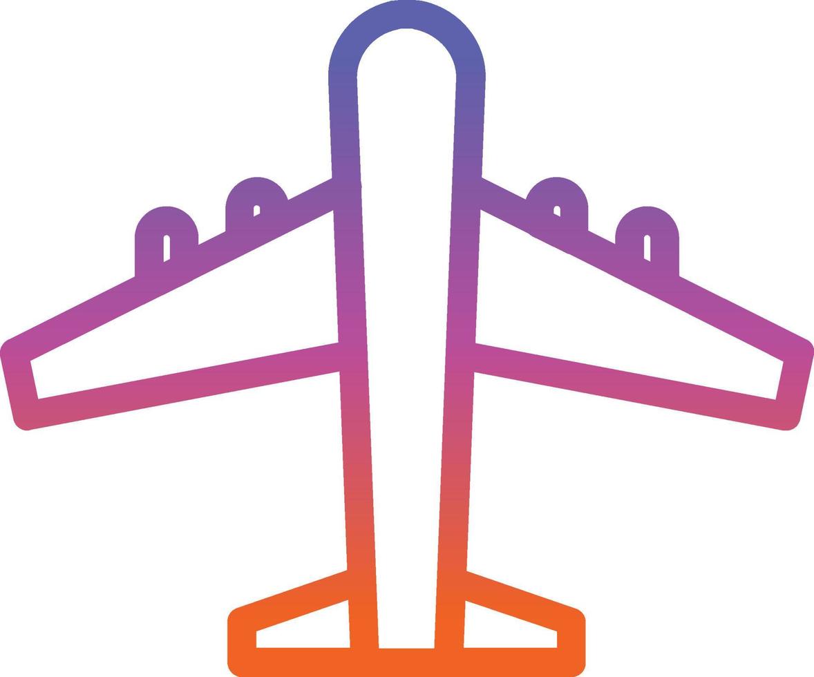 diseño de icono de vector de avión