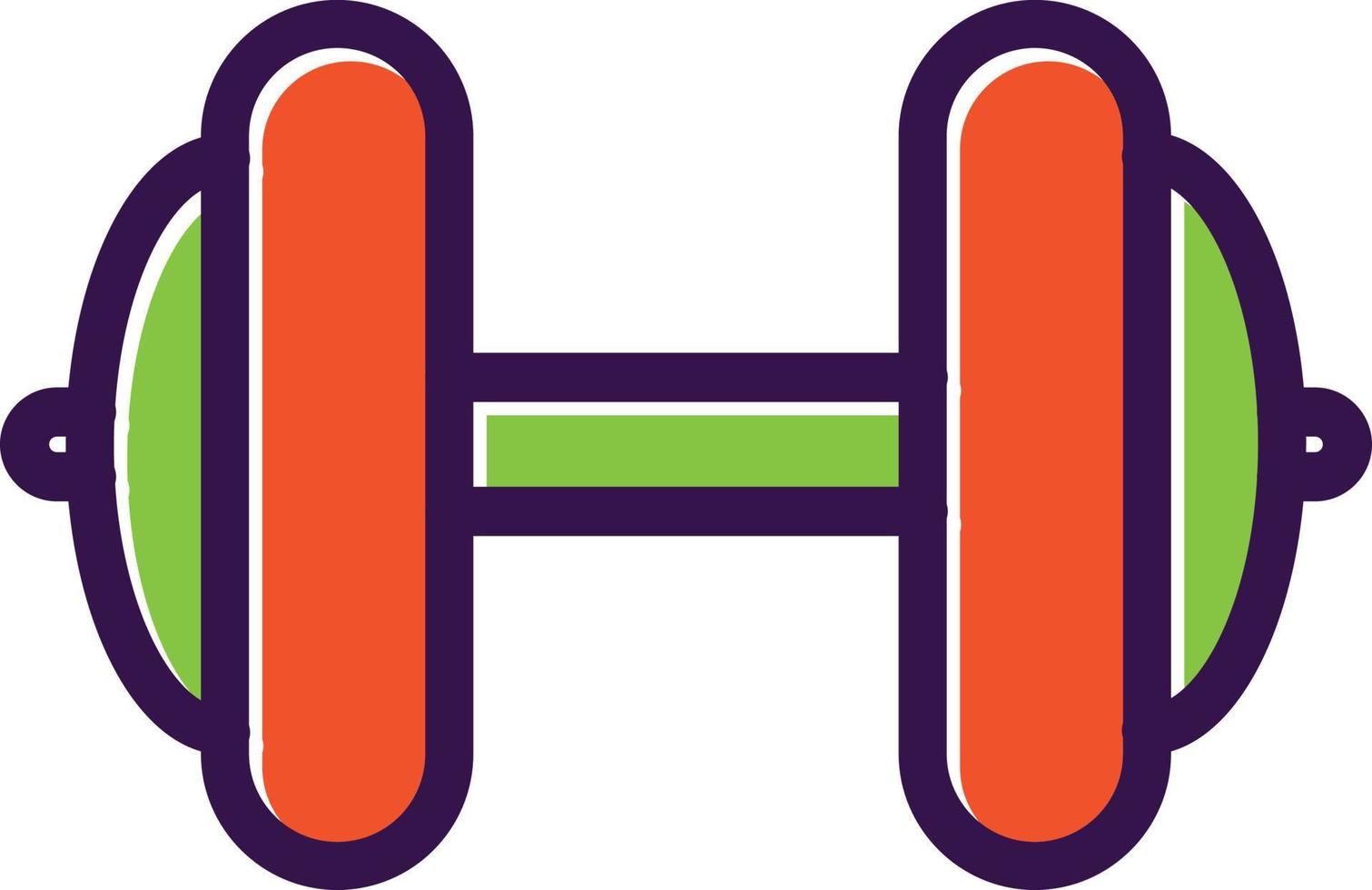 Dumbbell Vector Icon Design