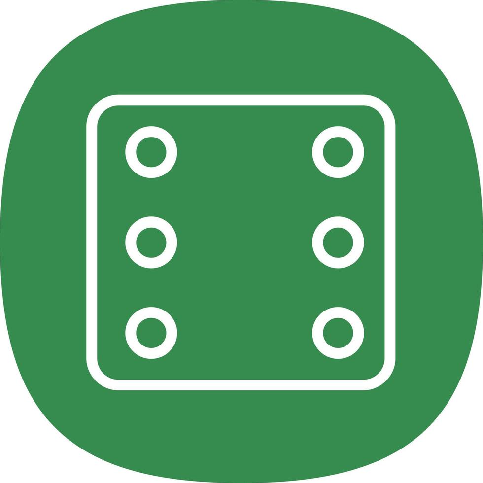 Dice Six Vector Icon Design