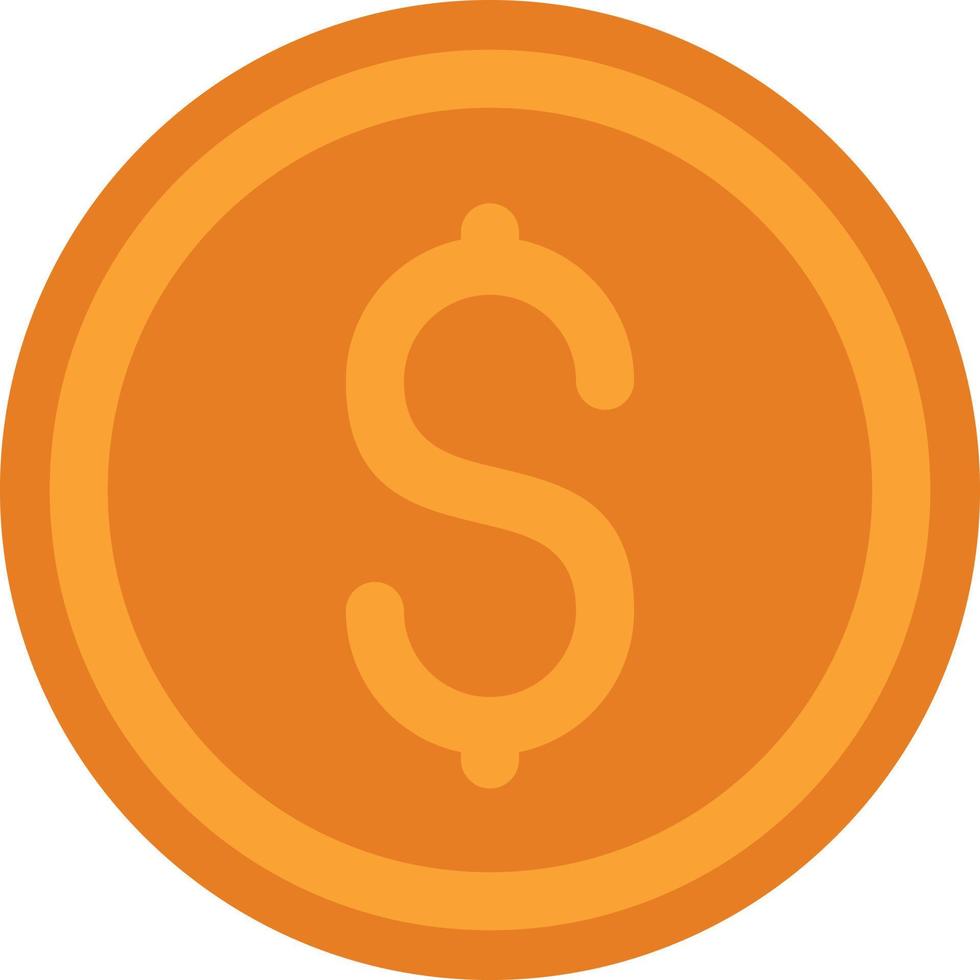 diseño de icono de vector de signo de dólar