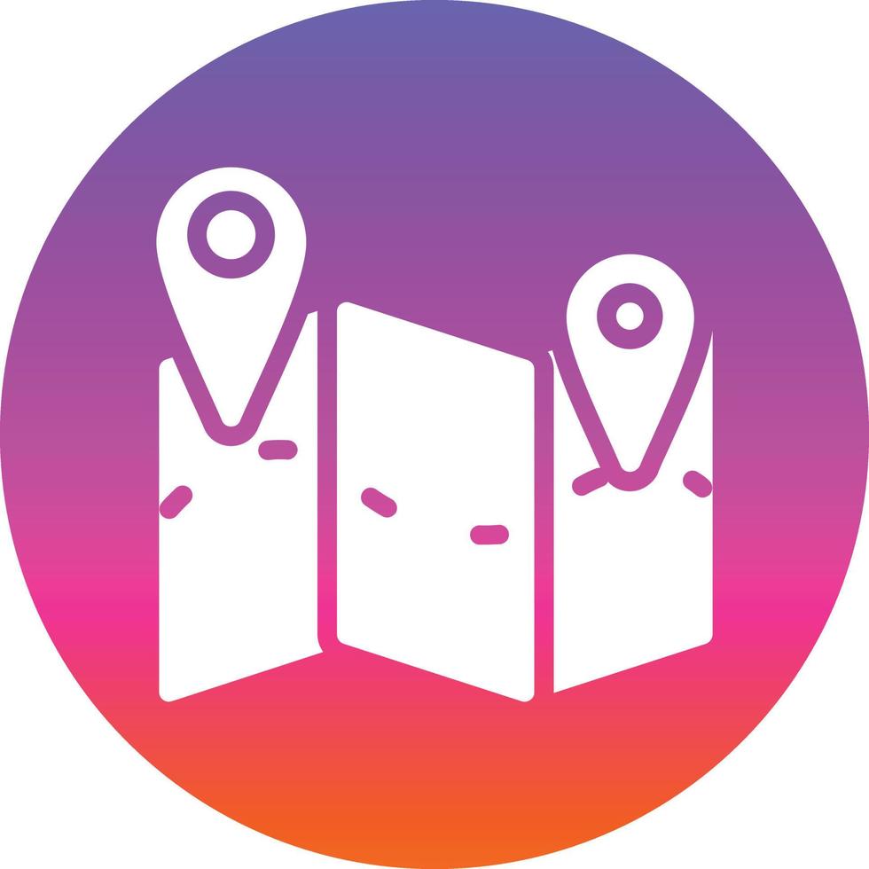 Map Marked Alt Vector Icon Design