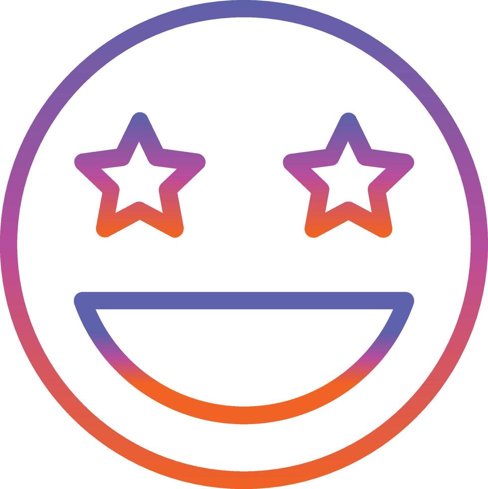 Grin Stars Vector Icon Design