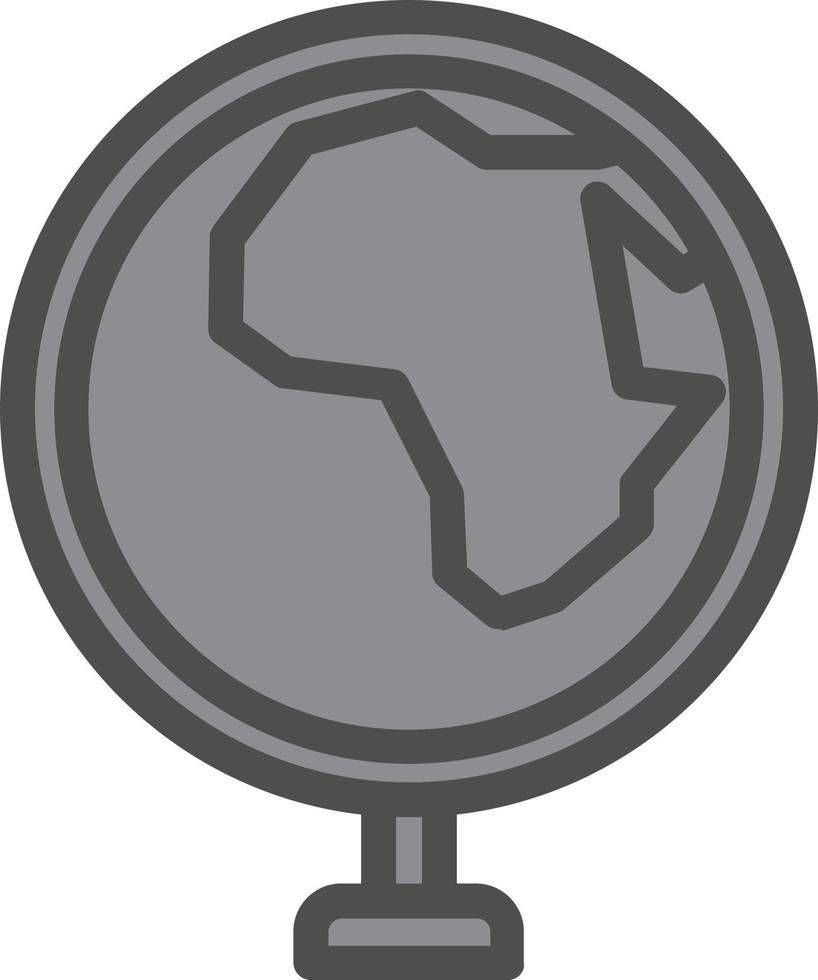 diseño de icono de vector de globo África