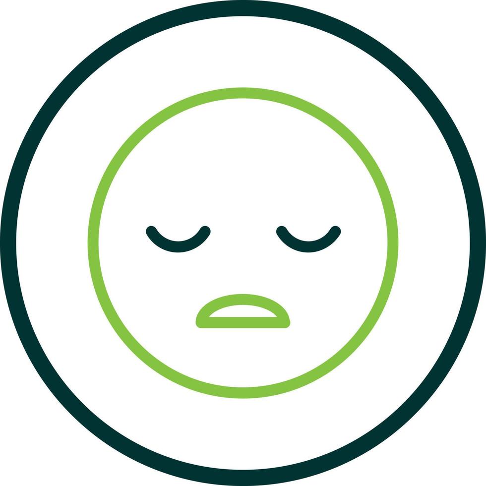 Frown Open Vector Icon Design