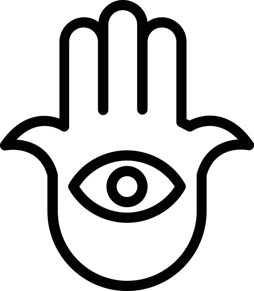 Hamsa Vector Icon Design