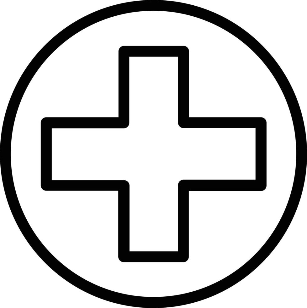 Plus Circle Vector Icon Design