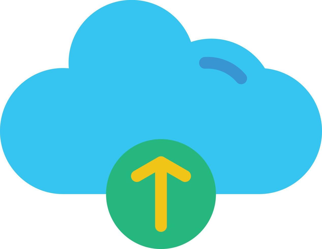 Cloud Upload Alt Vector Icon Design