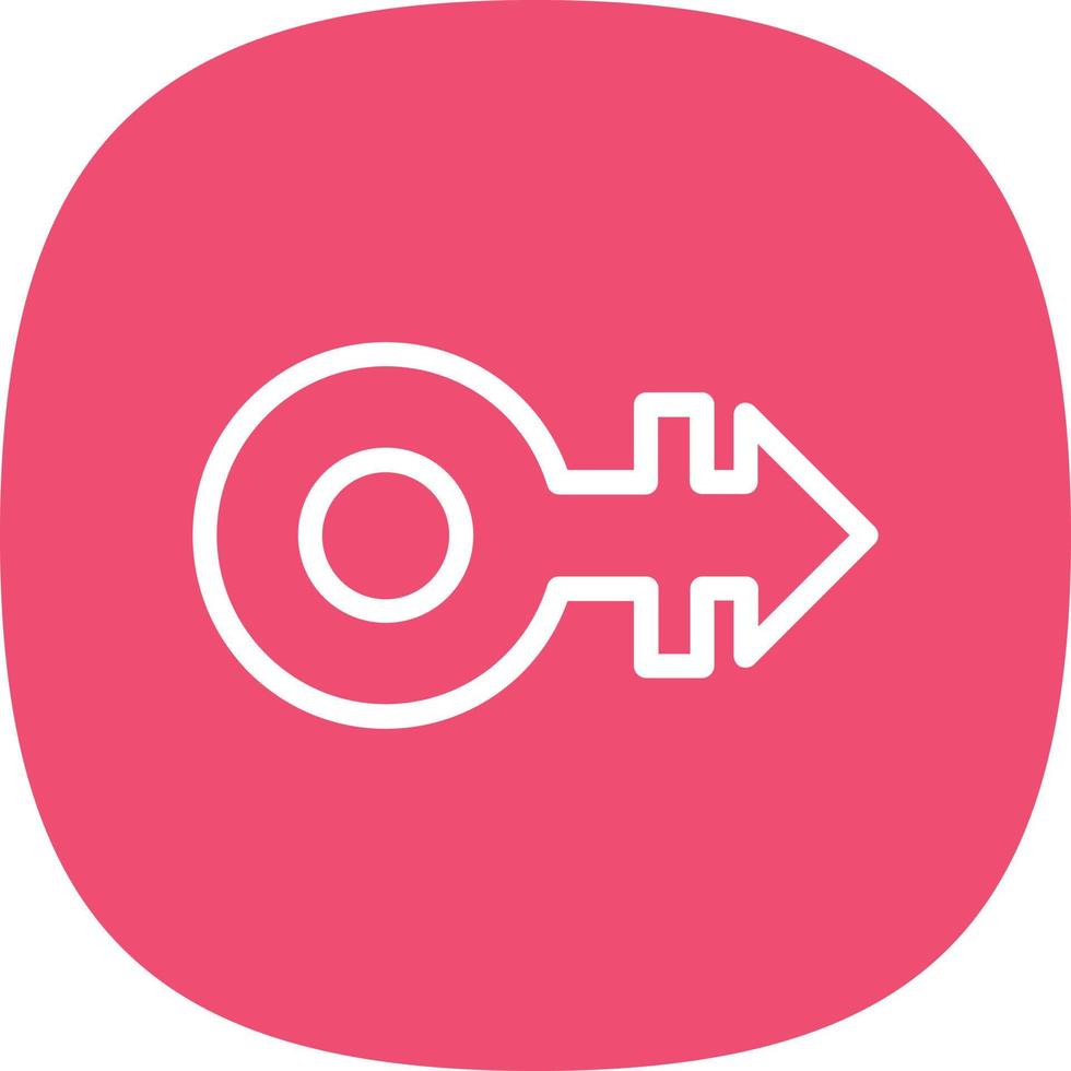 Mars Stroke H Vector Icon Design