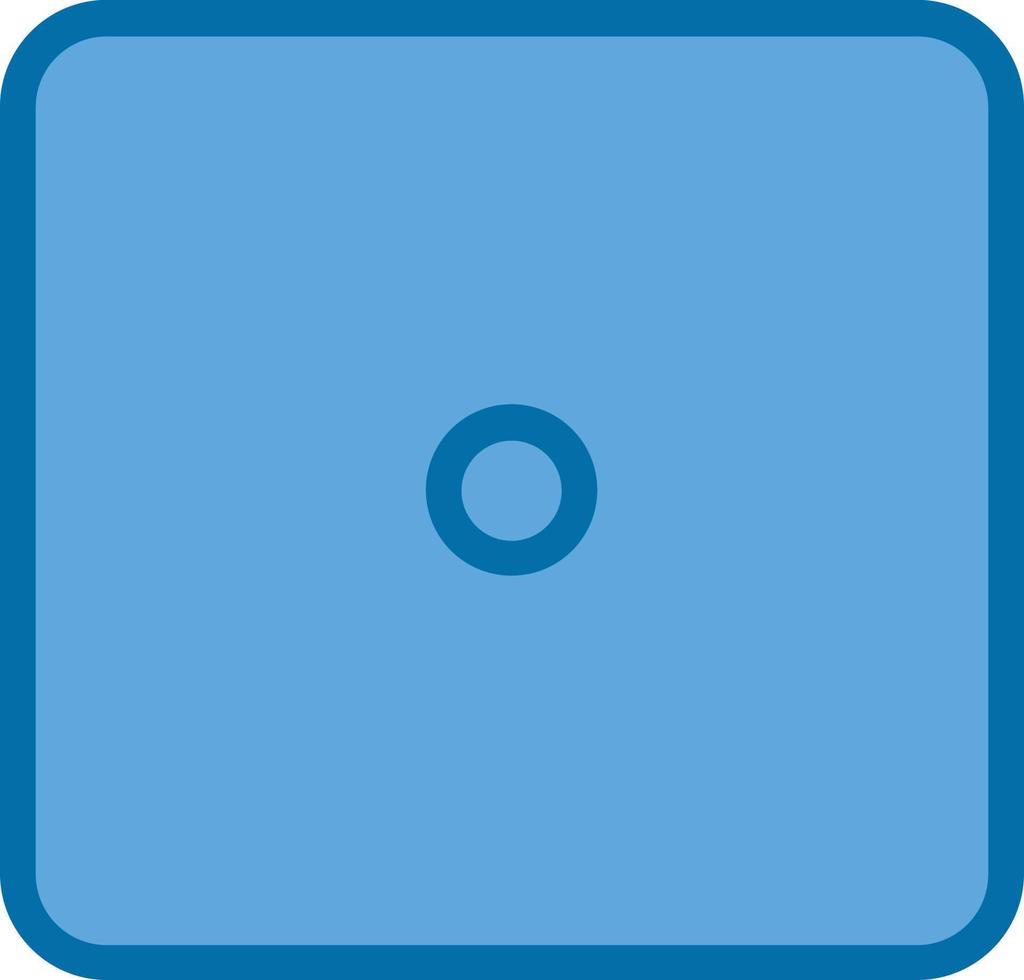 Dice One Vector Icon Design