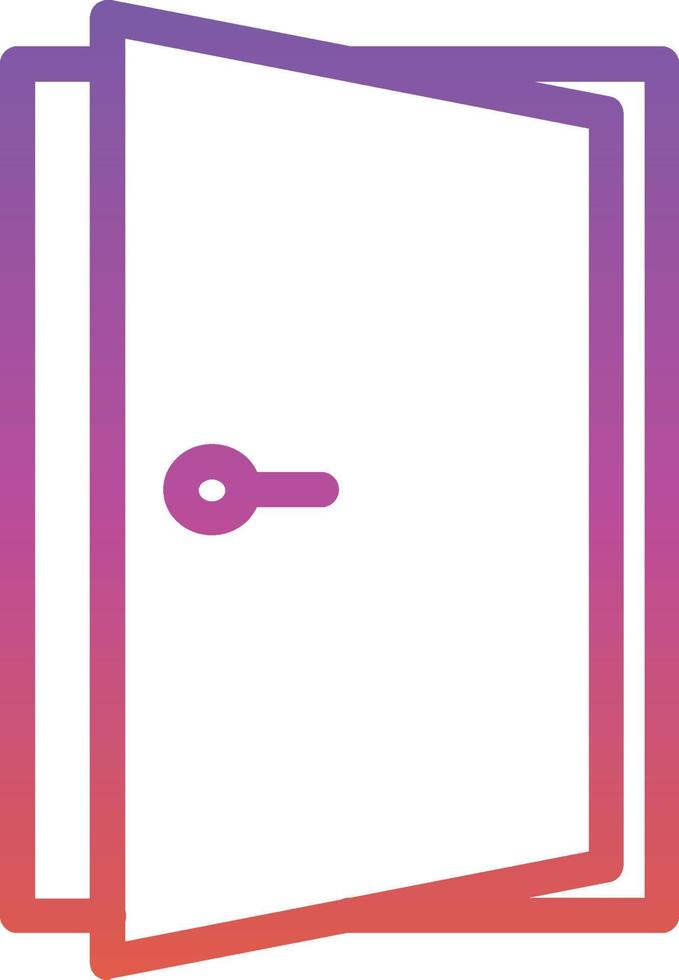 Door Open Vector Icon Design