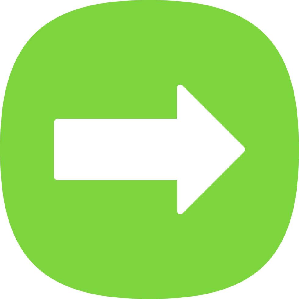 Long Arrow Alt Right Vector Icon Design