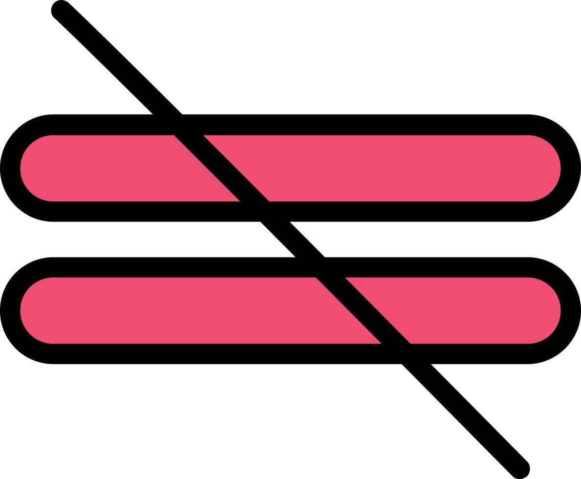 Not Equal Vector Icon Design