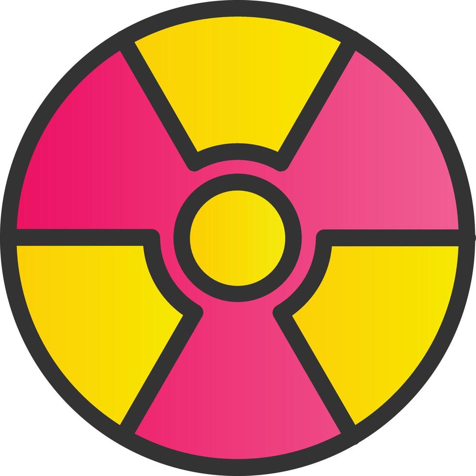 Radiation Alt Vector Icon Design