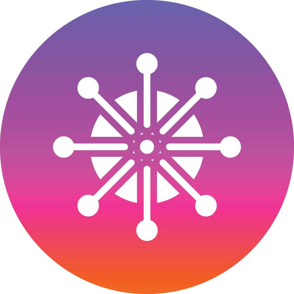 Dharmachakra Vector Icon Design