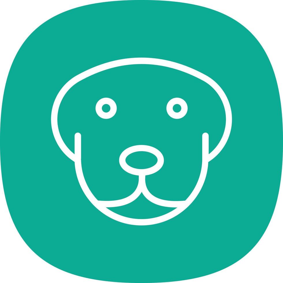 diseño de icono de vector de perro