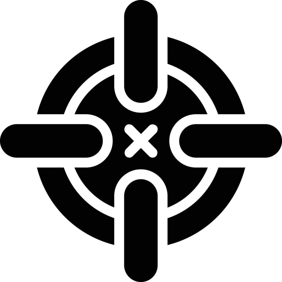 Crosshairs Vector Icon Design
