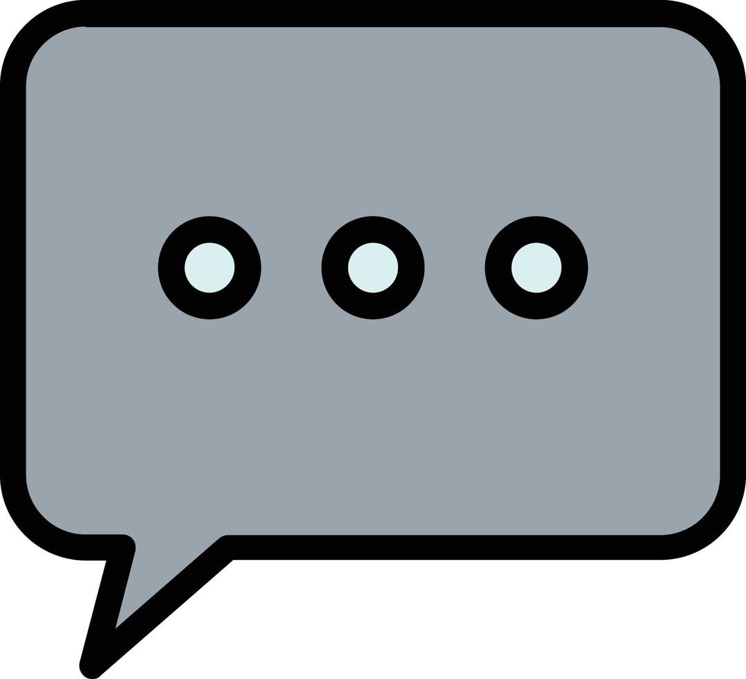Comment Dots Vector Icon Design