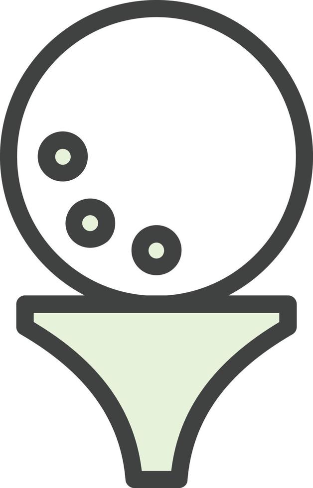 Golf Ball Vector Icon Design