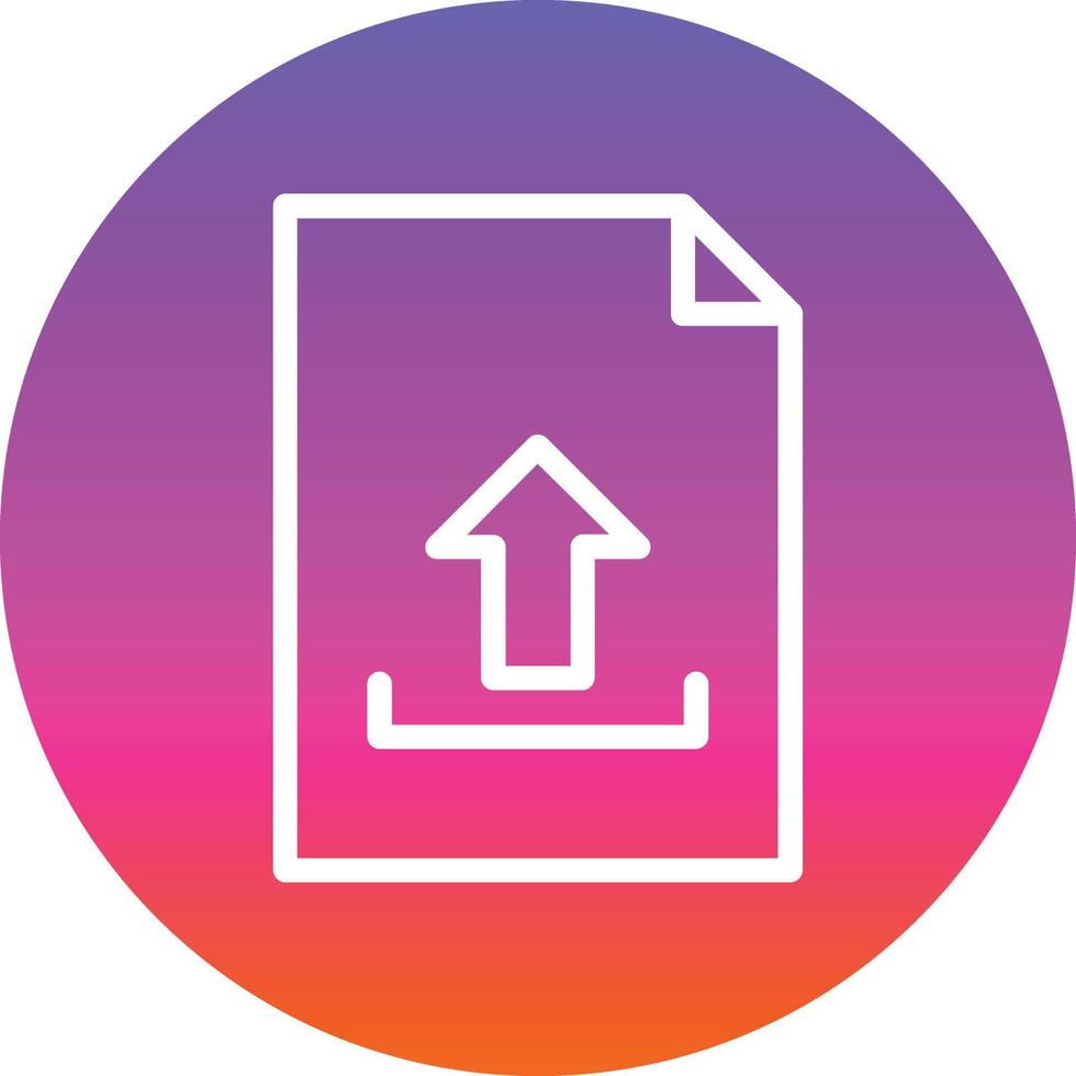 File Upload Vector Icon Design