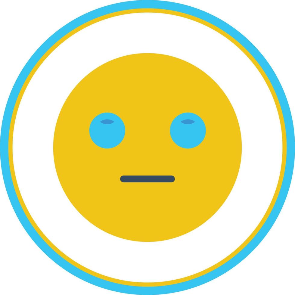 Meh Rolling Eyes Vector Icon Design