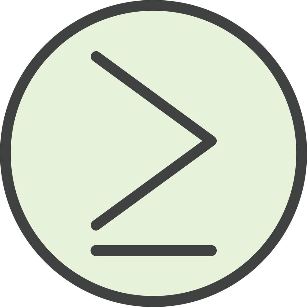 Greater Than Vector Icon Design